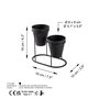 Aberto Design GED-015-A Accesorio decorativo de metal Negro